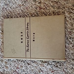 THE BARNES SPORTS LIBRARY GOLF BOOK VINTAGE